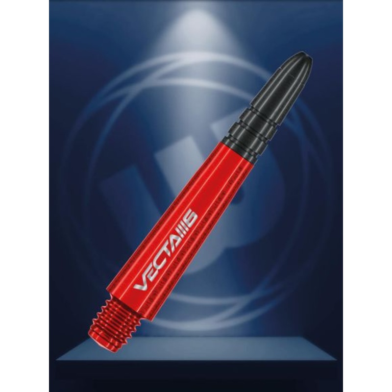Winmau Vecta Blade 6 Red Short Polycarbonate Short (34mm in length excluding thread) Red