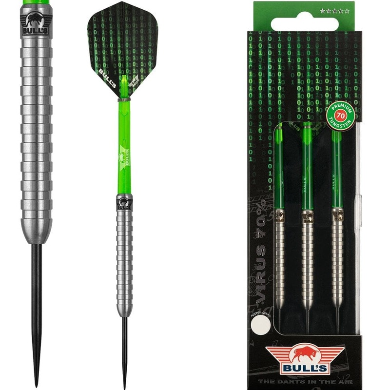 Bulls Virus Darts – Steel Tip Tungsten – Stark Ring Grip 21g