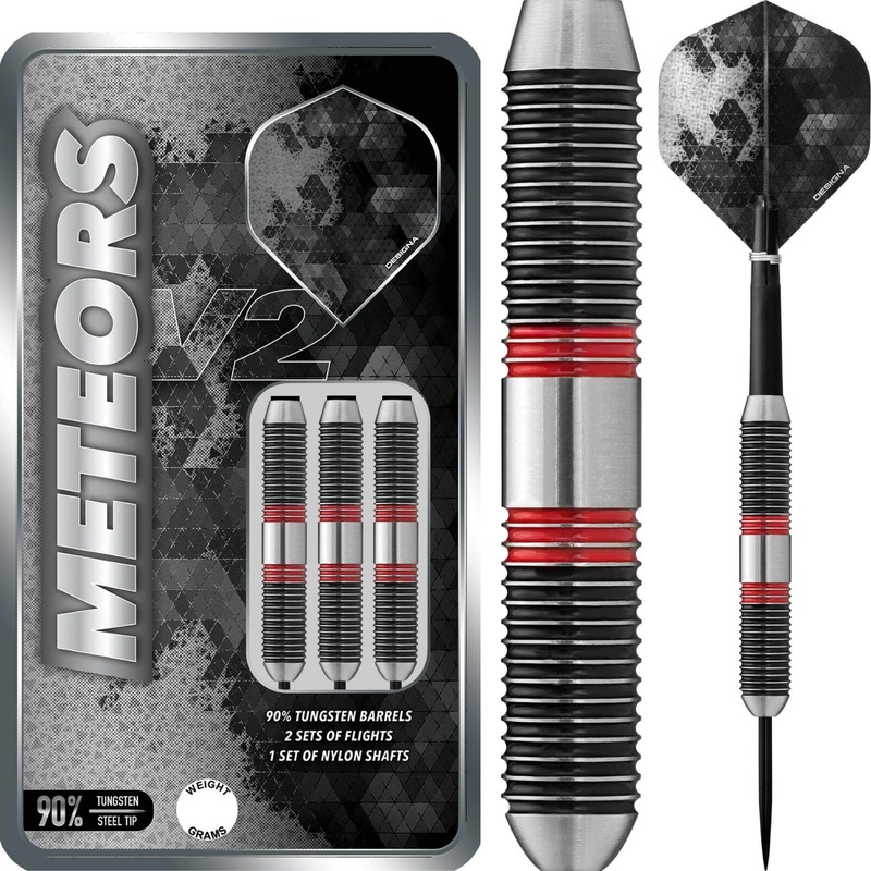 Designa – Meteors V2 M3 Darts – Steel Tip – 90% Tungsten – 40g 44g 48g 40 grams