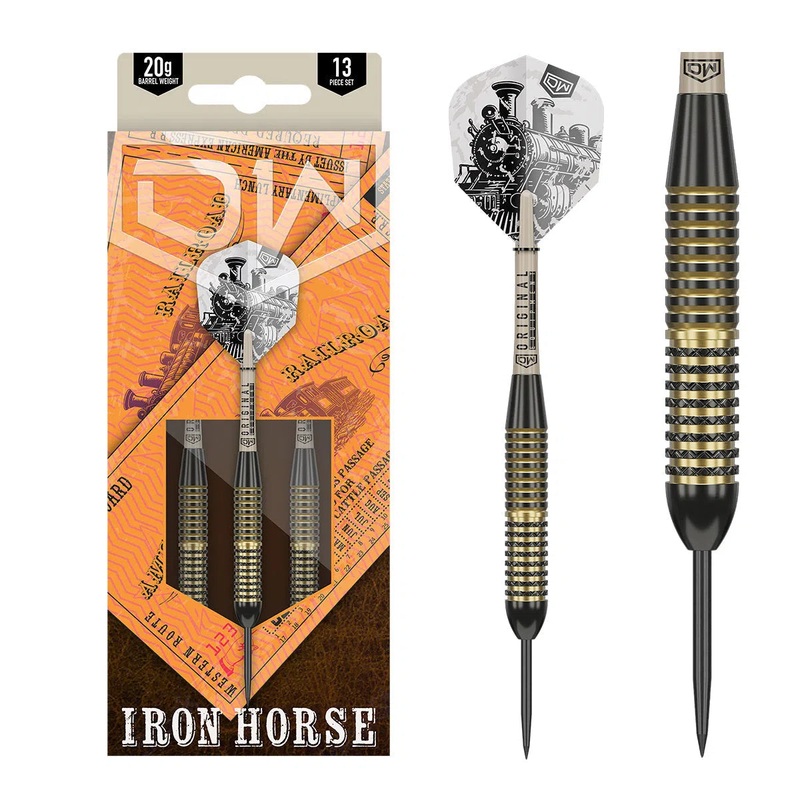 DW Iron Horse Brass Steel Tip Darts 20 GRAM