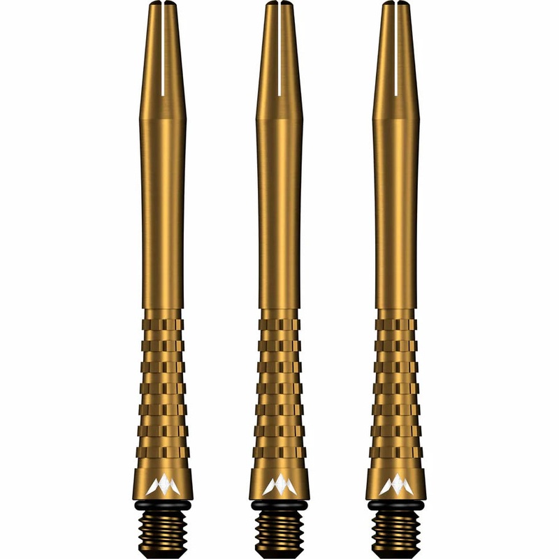 Mission Atom13 Aluminum Shafts – Anodized Metal Stems  – Gold – Medium Gold Medium (47mm in length excluding thread) Aluminum