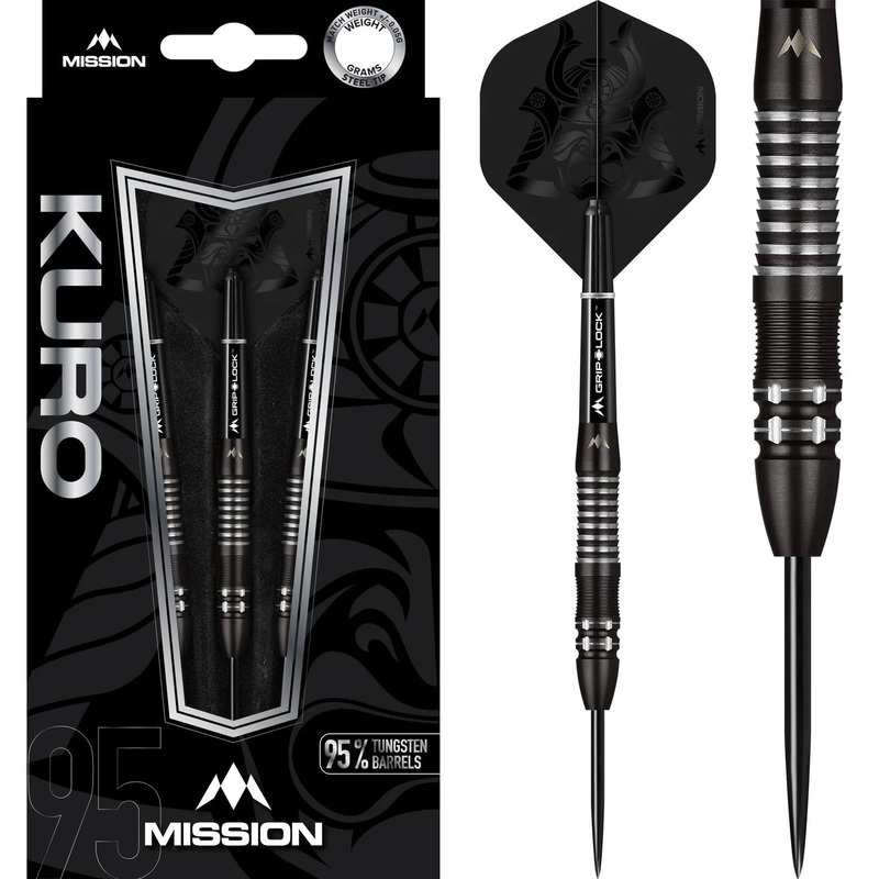 MISSION KURO DARTS – STEEL TIP – M2 – Razor Scallop 23g
