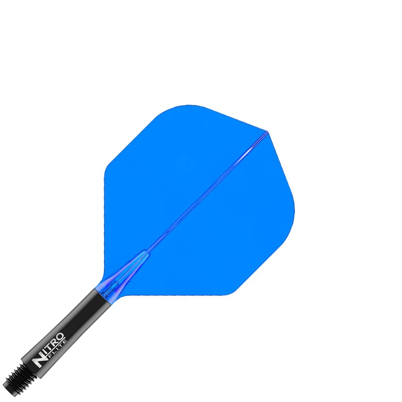 Red Dragon Nitro Flite Integrated Flight and Shaft System – No2 Short Black & Blue