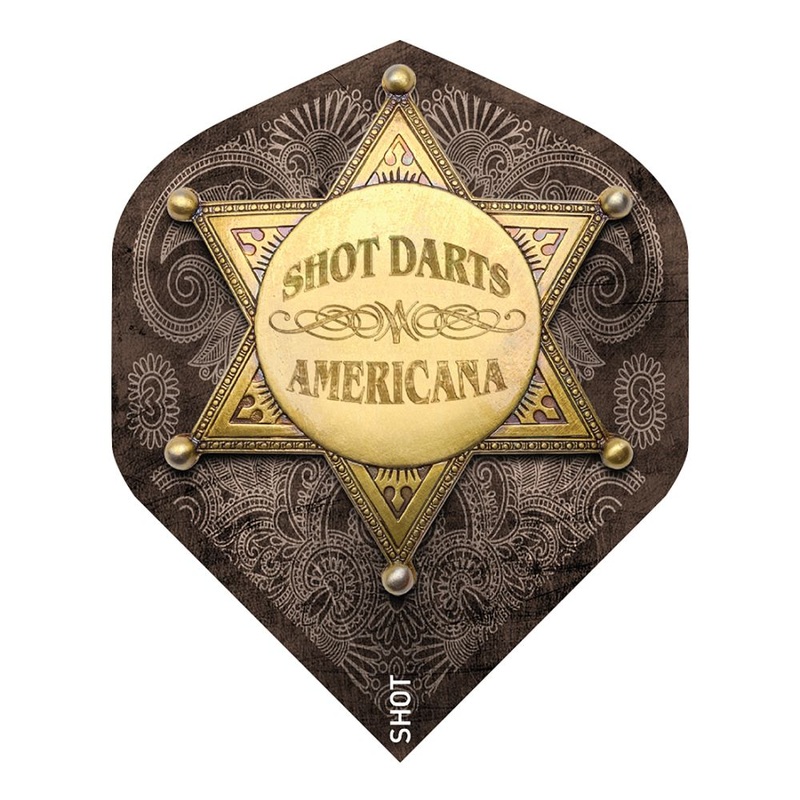 Shot Americana Tin Dart Flights No2 Standard