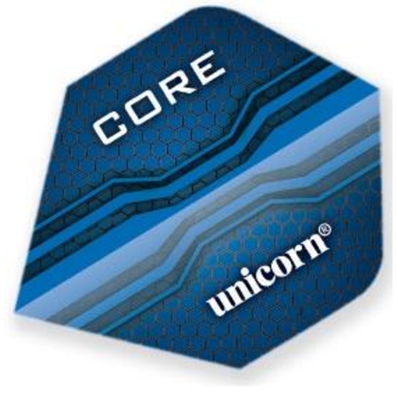 Unicorn Core 75 Standard T80 Blue Dart Flights Blue