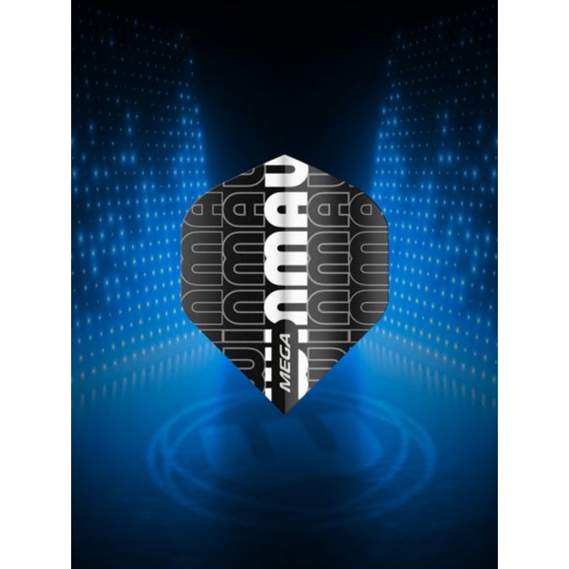 Winmau Mega Standard Winmau Logo Black & Grey Standard 75 Micron Poly metronic