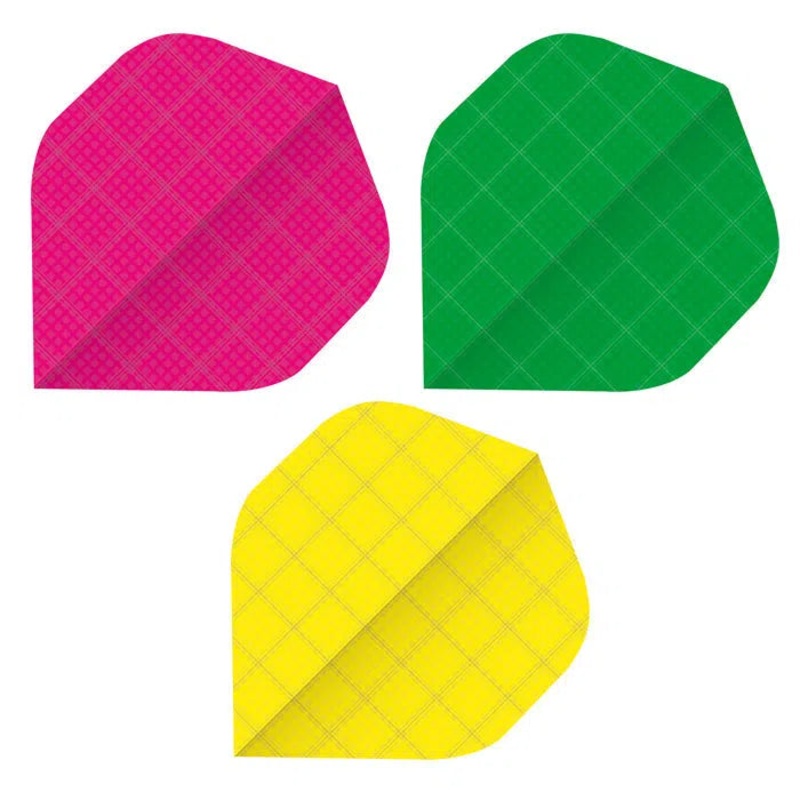 Bull’s DE Nylon Neon Standard Dart Flights Pink
