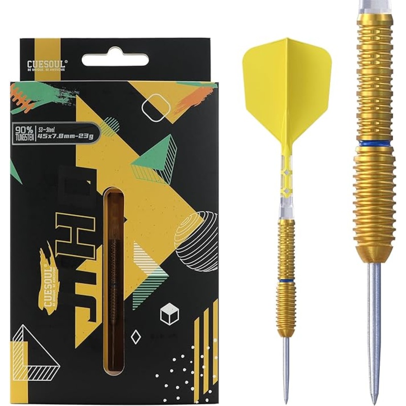 CUESOUL JIHO S3 23 gram 90% Tungsten Steel Tip Dart Set w/ ROST T19 Flight