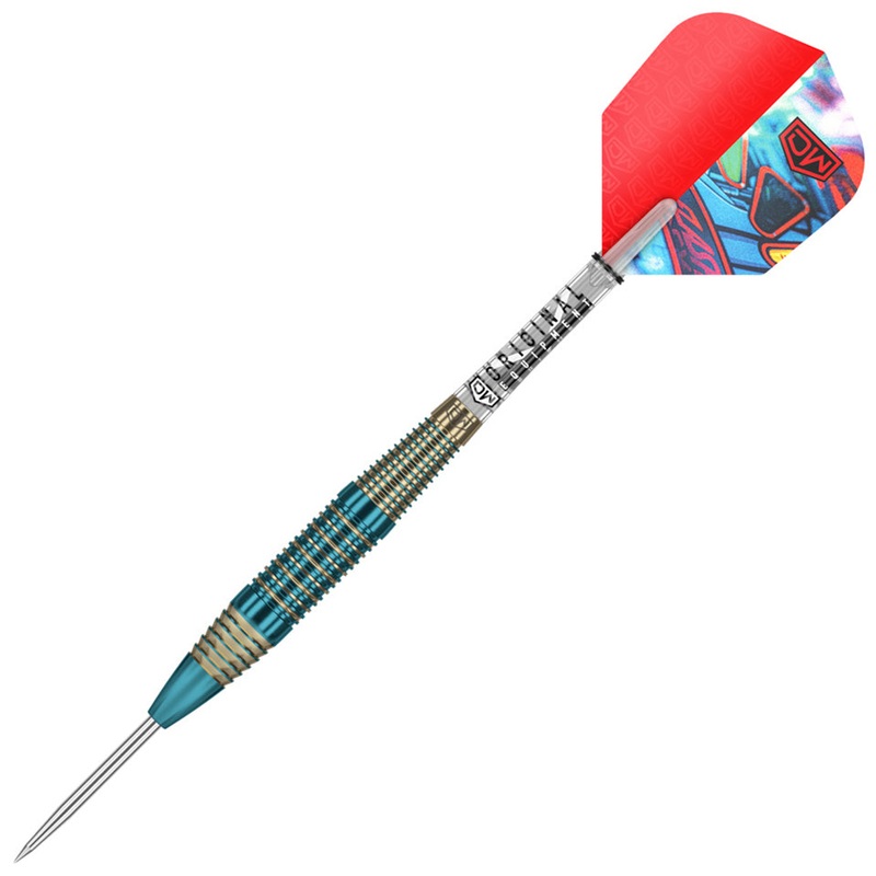 Dart World Flash Back Steel Tip Darts – 23gm Blue
