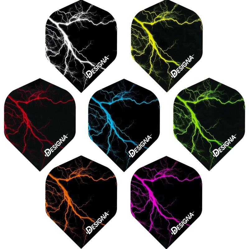 *Designa Lightning Strike Dart Flights – Extra Strong – Std Blue