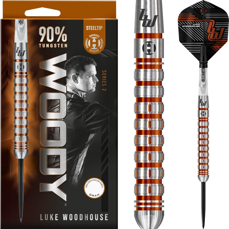 Harrows – Luke Woodhouse Series 2 Darts – Steel Tip – 90% Tungsten – 21g 23g 25g 21 grams