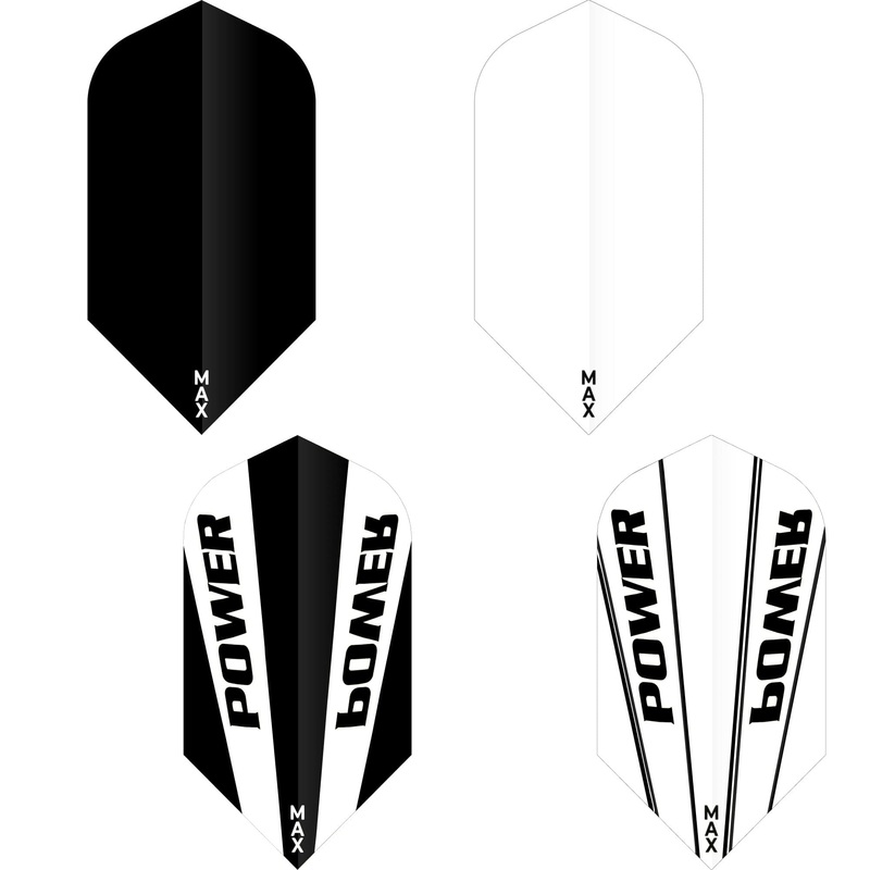 *McCoy Power Max Dart Flights – 150 Micron – Slim – Solid Black