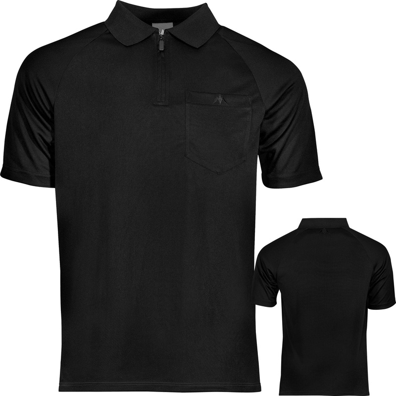 Mission Darts EXOS Cool FX Dart Shirt – Pure Black 2XL