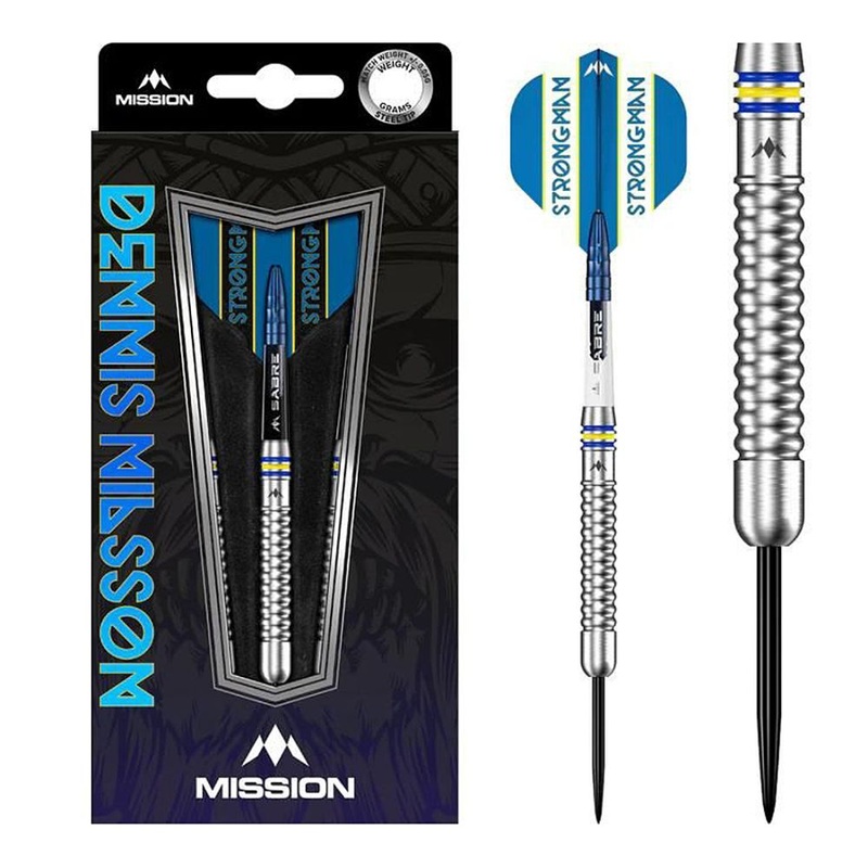 Mission Dennis Nilsson 95% Steel Tip Darts 23 grams