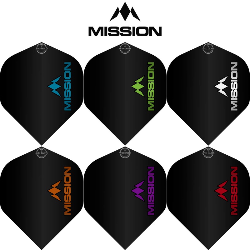 Mission – Logo 100 – Big Wing Dart Flights Blue