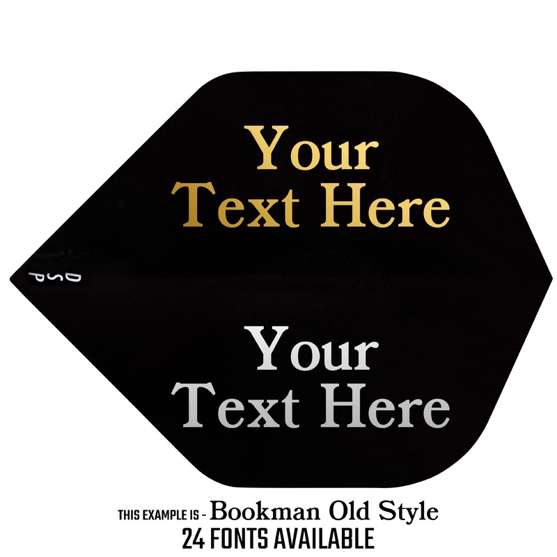 *Personalised Flights – Hot Foil – 5 Sets – Poly Plain – Std – Black Default Title