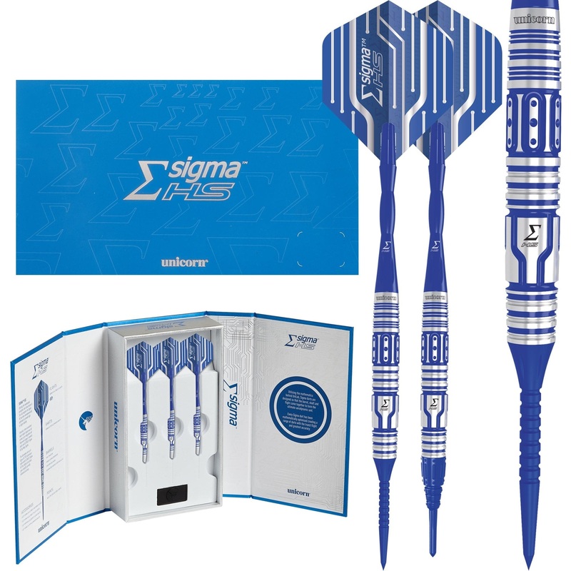 *Unicorn Sigma HS Converta Darts – Soft Tip – Deluxe – Blue 20g