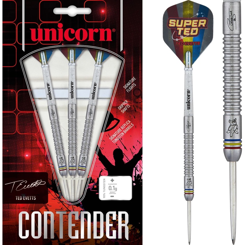 Unicorn Ted Evetts Darts – Steel Tip – Contender – Super Ted – V2 23g