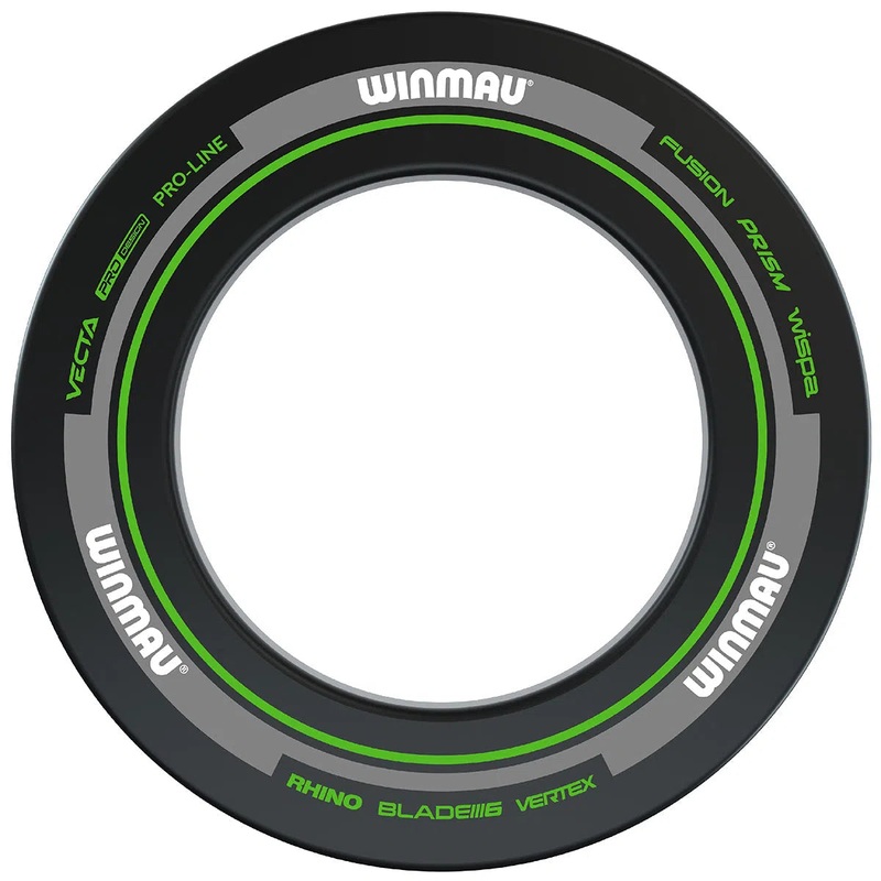 Winmau Advance Black & Green Dartboard Surround