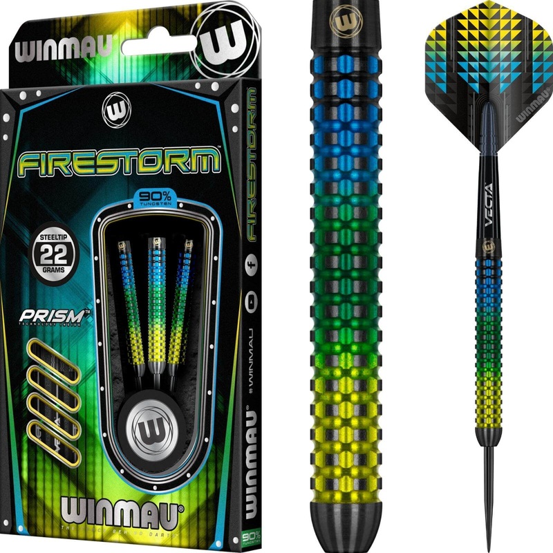 Winmau – Firestorm Darts – Steel Tip – 90% Tungsten – 22g 23g 24g 26g 28g 22 grams
