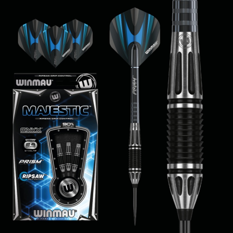 Winmau Majestic 24 gram 90% Tungsten Alloy Steel Tip Darts