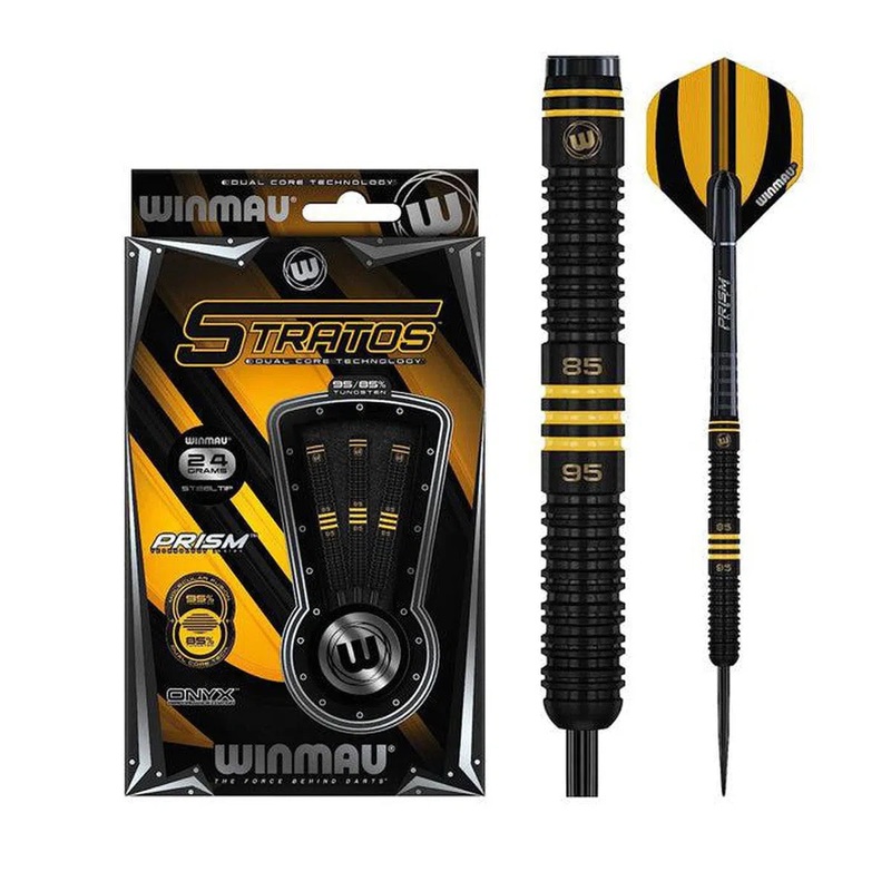 Winmau Stratos Dual Core Density 95/85% Tungsten Steel Tip Darts 21 GRAM