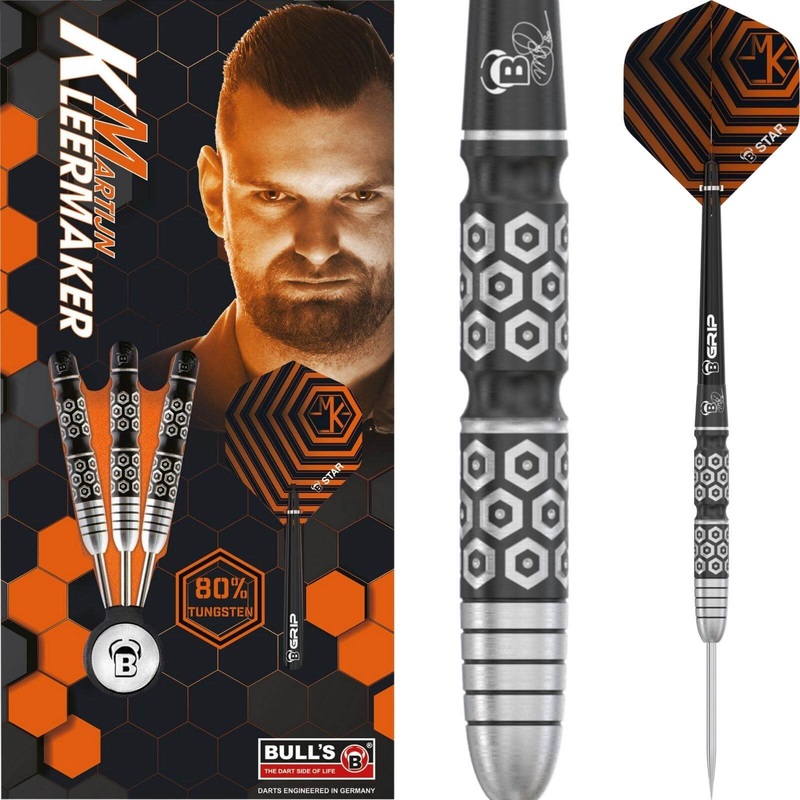 BULL’S – Martijn Kleermaker Darts – Steel Tip – 80% Tungsten – 21g 23g 25g 21 grams