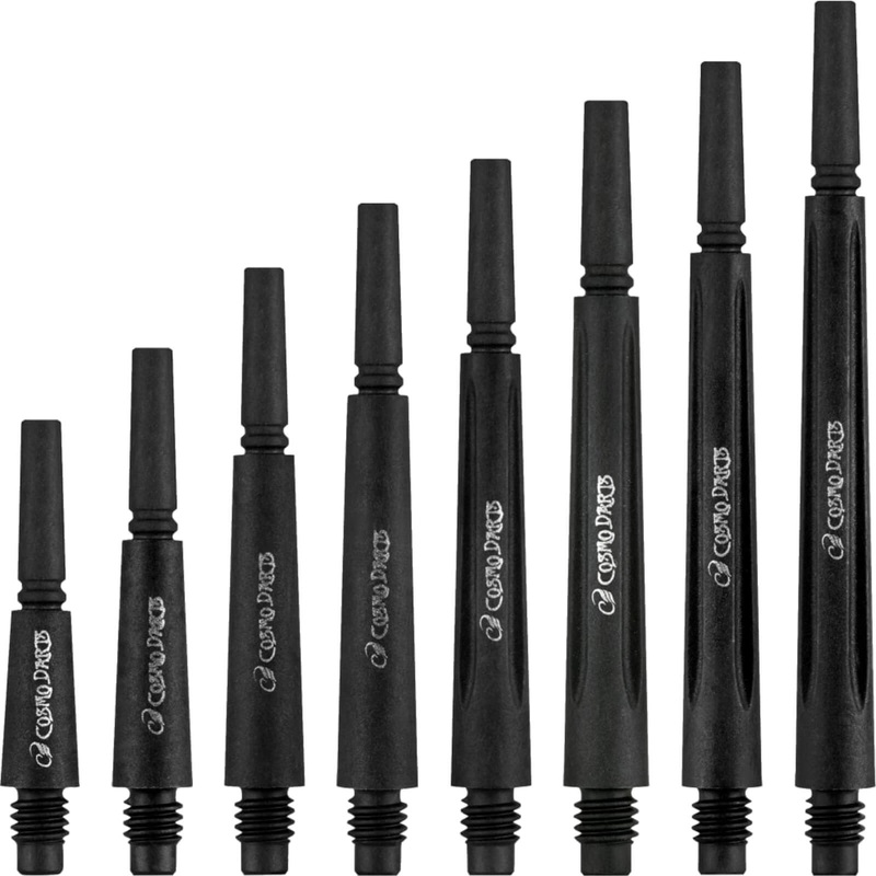 Cosmo – Fit Shaft Carbon – Black – Normal – Spinning – Dart Shafts – 4 Pack #1 (13mm)