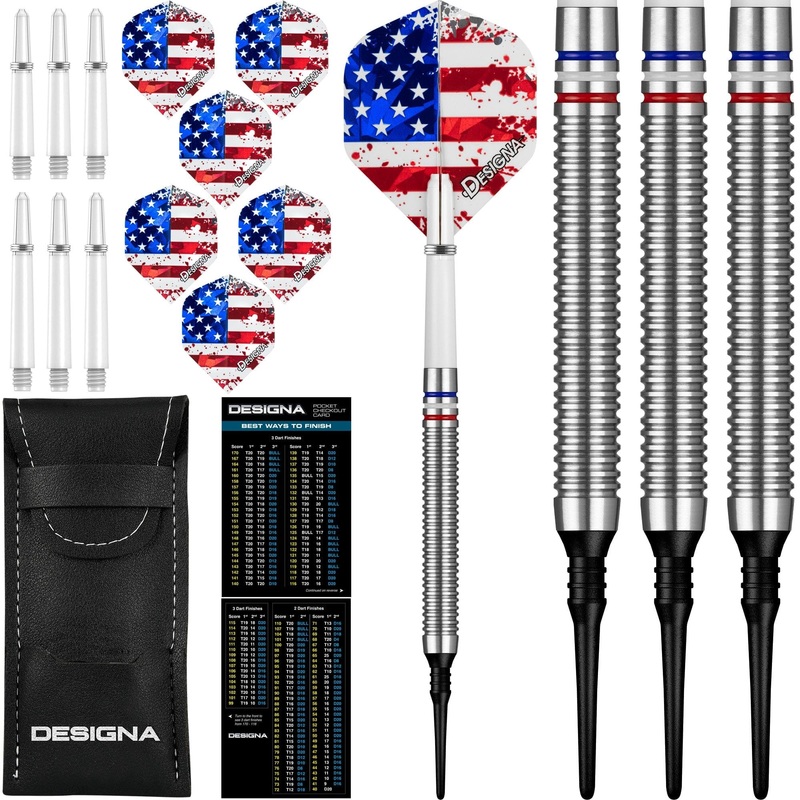*Designa Patriot-X Darts – Soft Tip – USA 20g