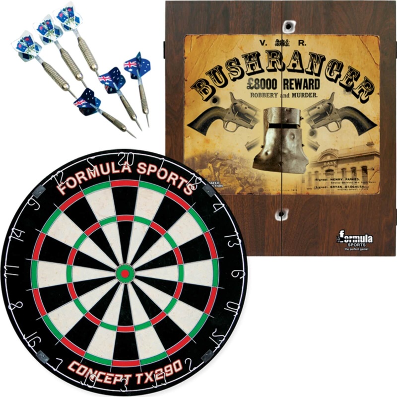 Formula Sports – Bushranger Dartboard & Cabinet Set