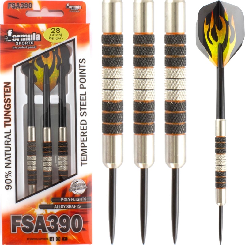 Formula Sports – FSA390 Darts – Steel Tip – 90% Tungsten – 28g