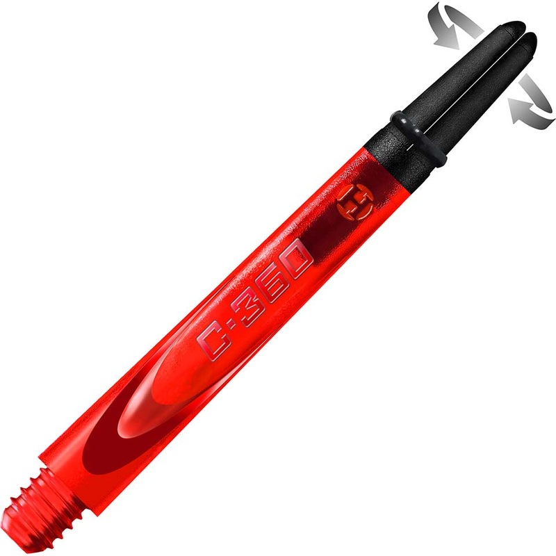 Harrows Carbon 360 Dart Shafts – Medium Red