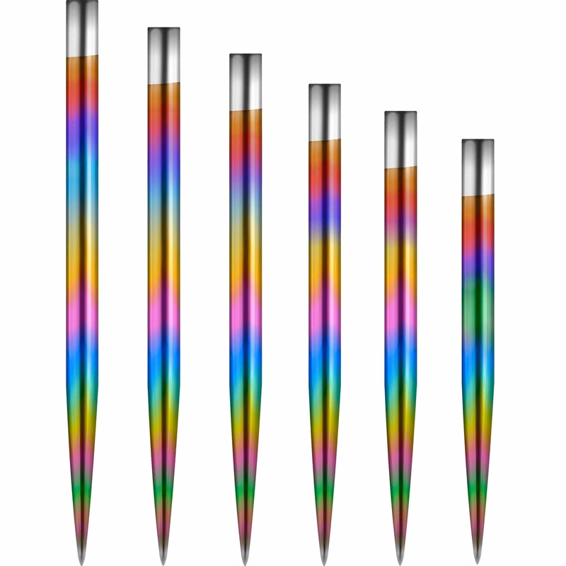 Mission Glide Dart Points – Spare Points – Plain – Rainbow 30mm