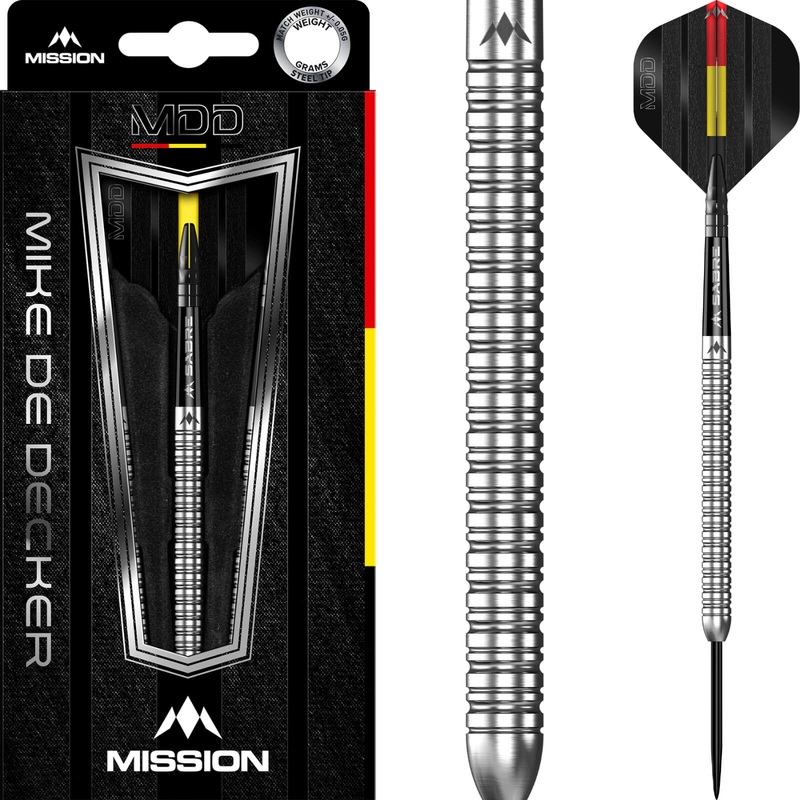 Mission – Mike De Decker Darts – Steel Tip – 95% Tungsten – 22g 24g 26g 22 grams