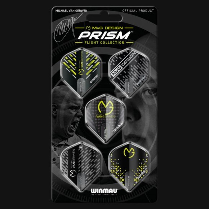 MvG (Michael Van Gerwen) Design Prism Flight Collection 2 Standard Extra Thick 100 Micron Poly metronic Extra Thick