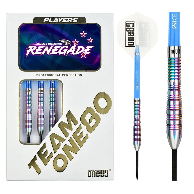 One80 Nicole Regnaud 90% Tungsten Steel Tip Darts 21 GRAM