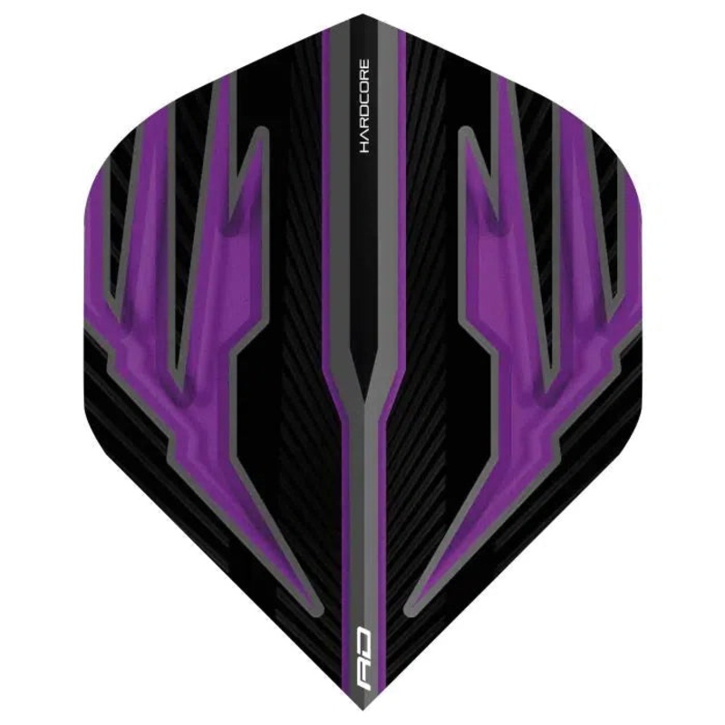 Red Dragon Hardcore Radical Black & Purple Standard Flights