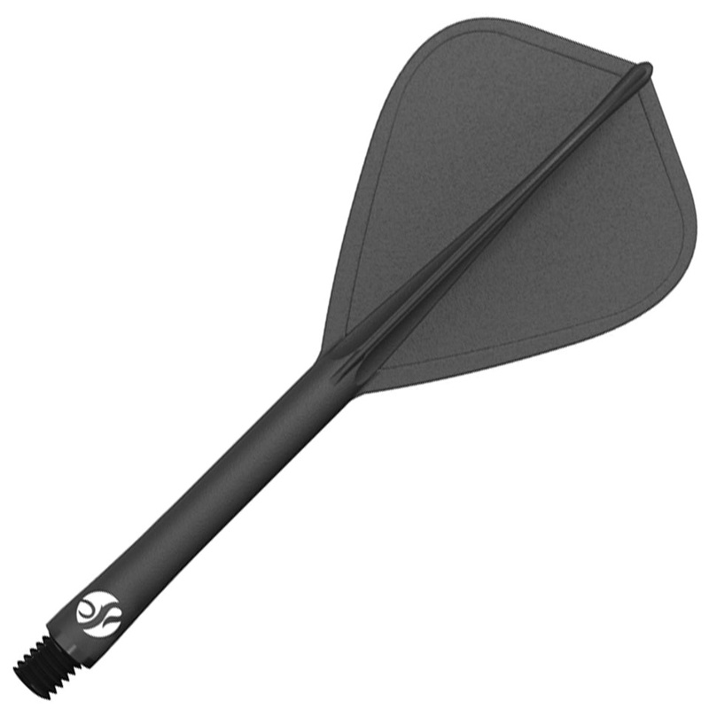 Shot Flight Deck Dart Flight & Shaft System – Kite Medium Black