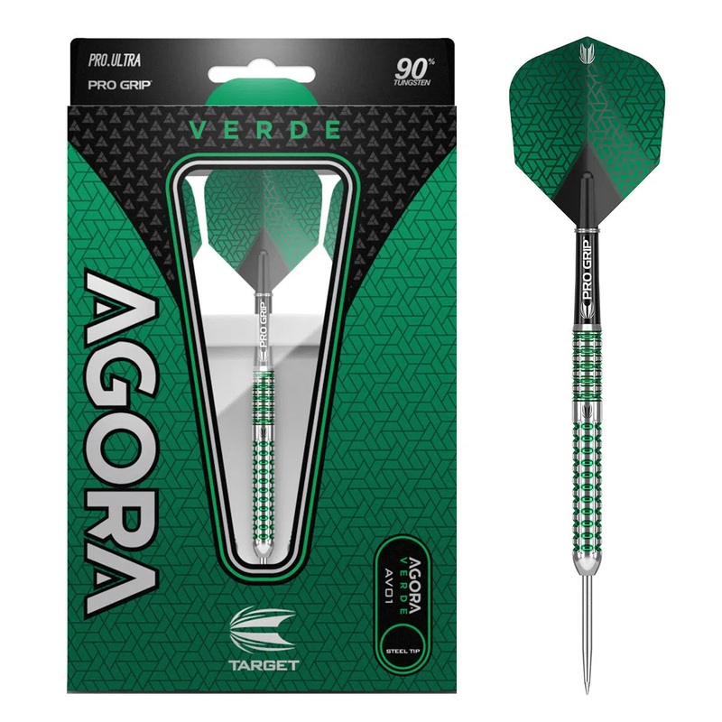 Target Darts Agora Verde AV01 90% Tungsten Steel Tip Darts 22 GRAM