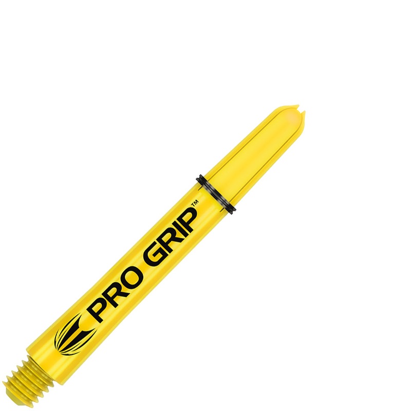 Target Pro Grip Nylon Dart Shafts – Short Yellow (3 Sets)