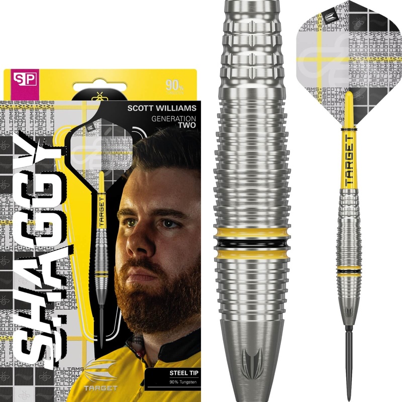 Target – Scott Williams Gen 2 Darts – Swiss Point – Steel Tip – 90% Tungsten – 23g 25g 23 grams