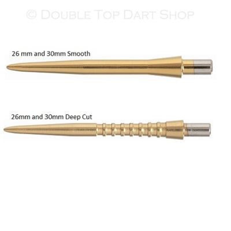 Target Storm Gold Replacement Dart Points 26mm Smooth