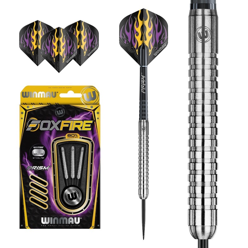 Winmau Foxfire 80% Tungsten Steel Tip Darts 21 Gram