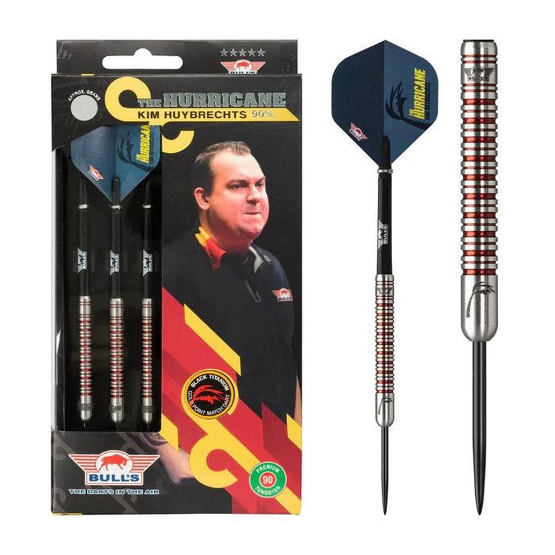 Bull’s NL Kim Huybrechts PCT 90% Tungsten Steel Tip Darts 23 GRAM