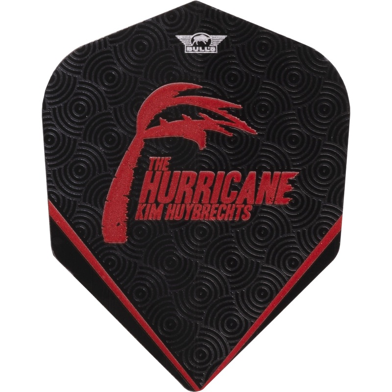 *Bulls Kim Huybrechts Dart Flights – 100 – No6 – Std – Black