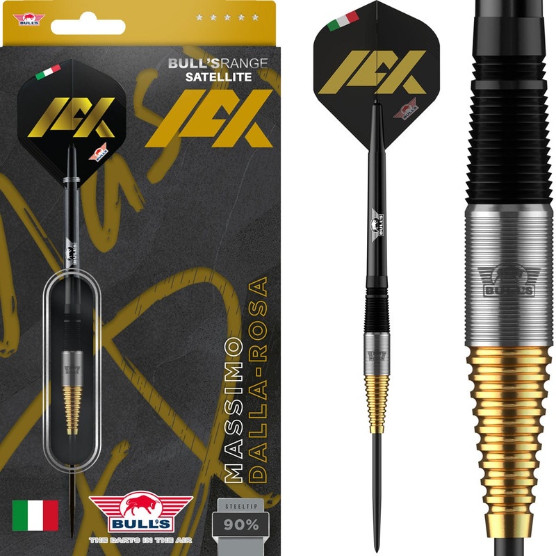 Bulls Massimo Dalla-Rosa Darts – Steel Tip – 90% Tungsten – 20g