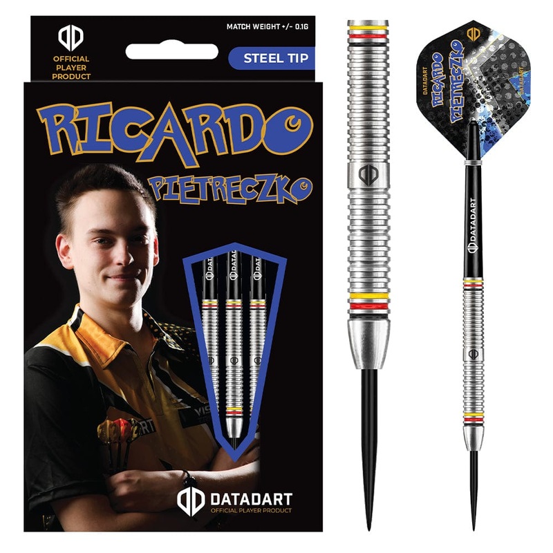 Datadart Ricardo Pietreczko Darts – Steel Tip – 80% Tungsten 23g