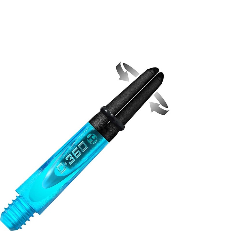 Harrows Carbon 360 Dart Shafts – Short Aqua