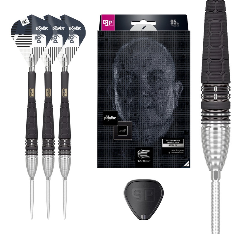 Phil Taylor Power Gen 9 95% Tungsten Swiss Point Steel Tip Darts by Target 22 Gram