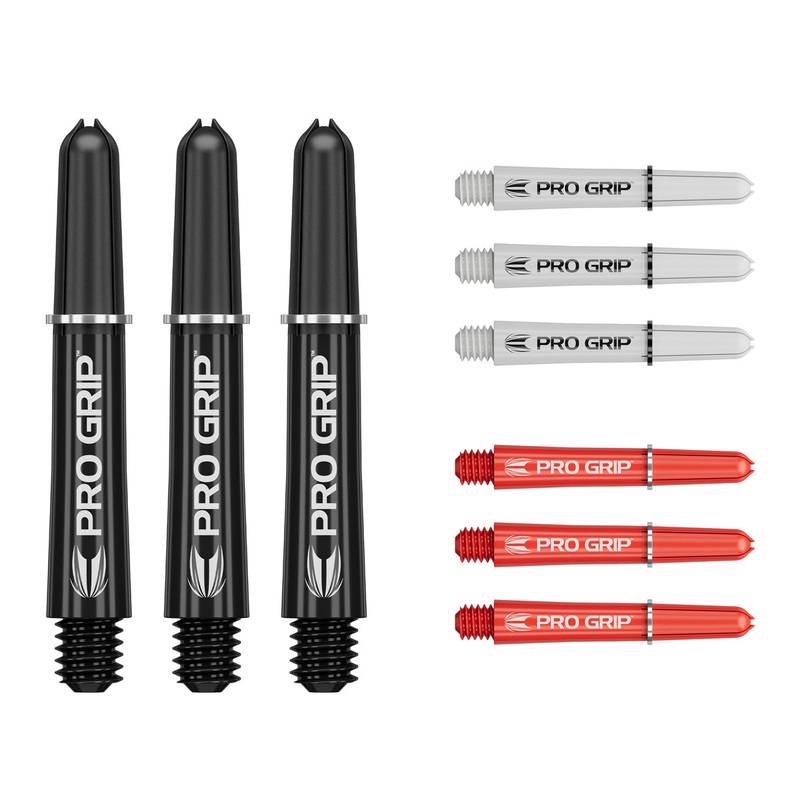 Pro Grip 3 Set Multipack Black, White, and Red Dart Stems / Shafts by Target Short